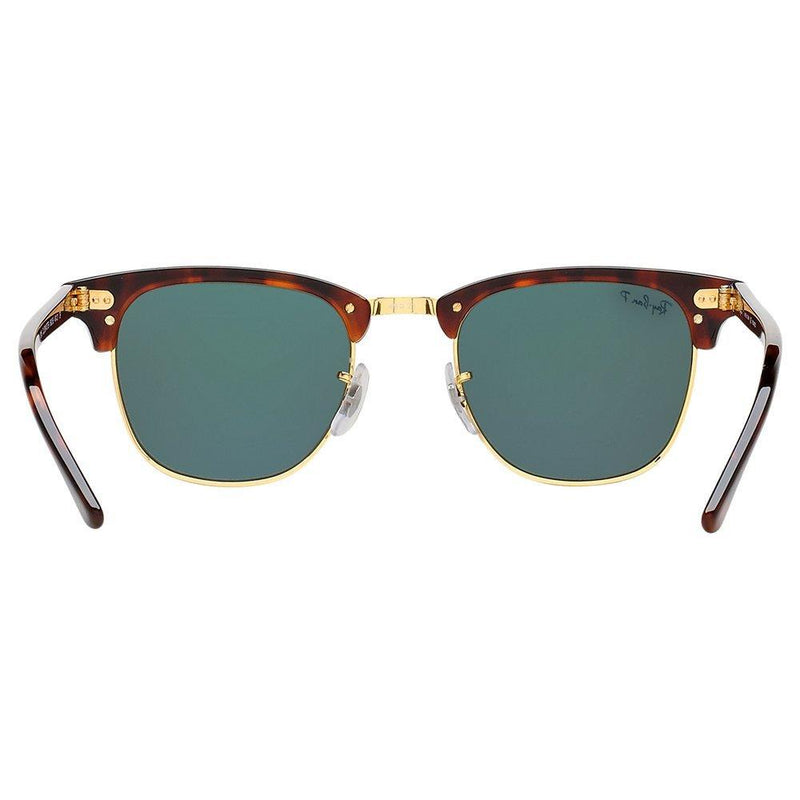 Ray-Ban men's Clubmaster polarised sunglasses tortoise green, UK version