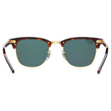 Ray-Ban men's Clubmaster polarised sunglasses tortoise green, UK version