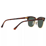 Ray-Ban men's Clubmaster polarised sunglasses tortoise green, UK version