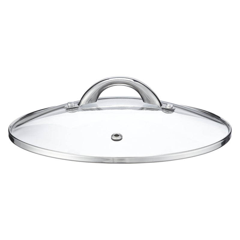 John Lewis stainless steel saucepan set with glass lids, 3 pieces, UK version