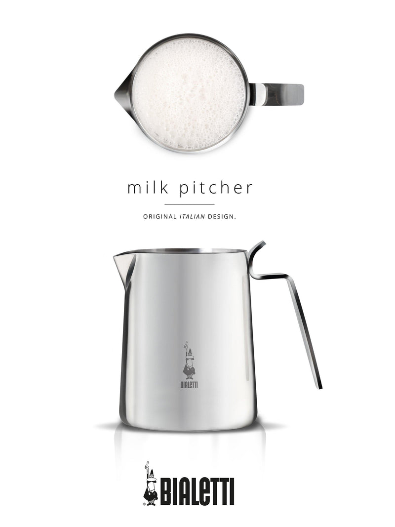 Bialetti stainless steel milk froth pitcher 500ml - British product