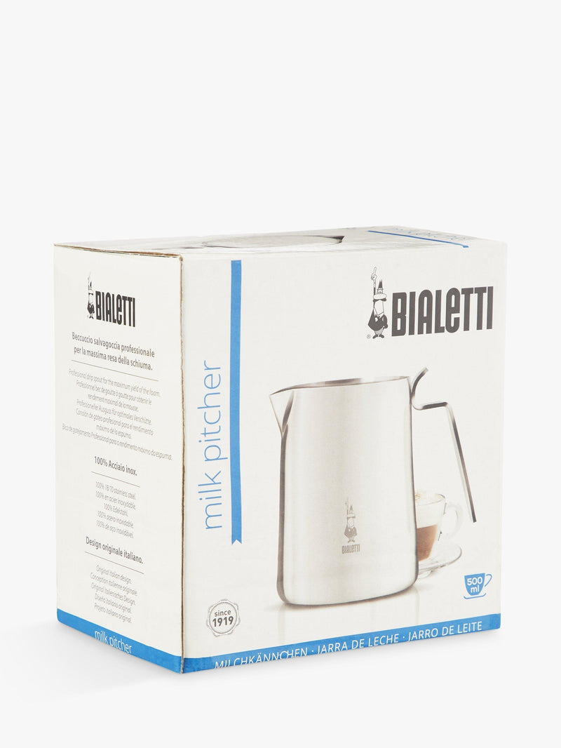 Bialetti stainless steel milk froth pitcher 500ml - British product