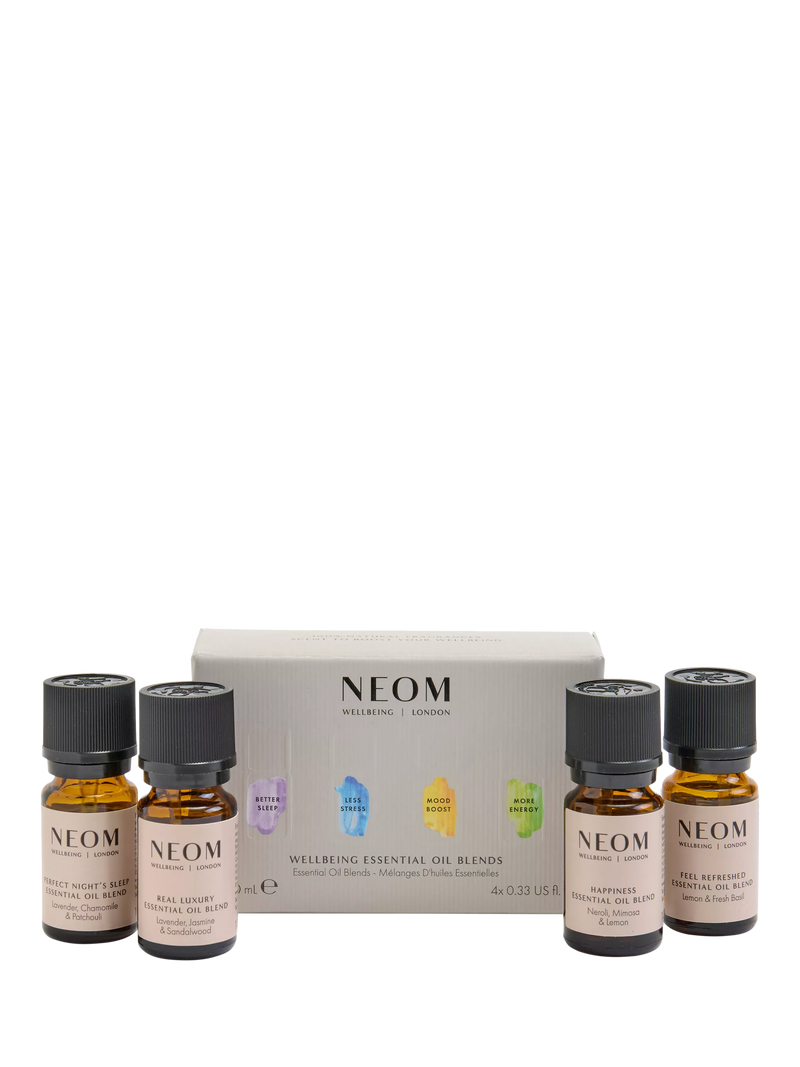 NEOM Wellbeing London essential oil gift set 4x10ml UK version