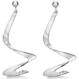 Georg Jensen Möbius sterling silver drop earrings - British product