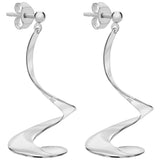 Georg Jensen Möbius sterling silver drop earrings - British product