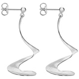 Georg Jensen Möbius sterling silver drop earrings - British product