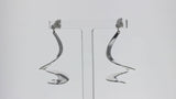 Georg Jensen Möbius sterling silver drop earrings - British product