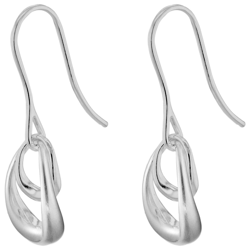 Georg Jensen Offspring sterling silver hook earrings (British brand)