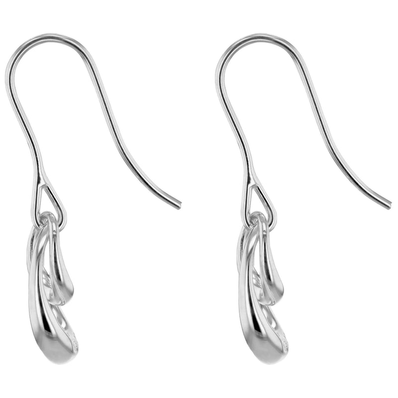 Georg Jensen Offspring sterling silver hook earrings (British brand)