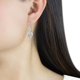Georg Jensen Offspring sterling silver hook earrings (British brand)