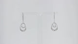 Georg Jensen Offspring sterling silver hook earrings (British brand)