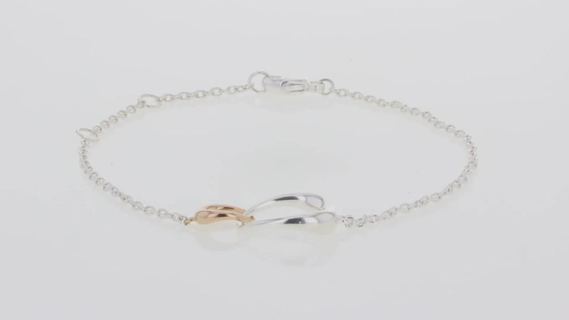Georg Jensen Offspring charm bracelet 18cm, UK version