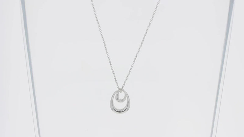 Georg Jensen Offspring pendant silver necklace (British brand)