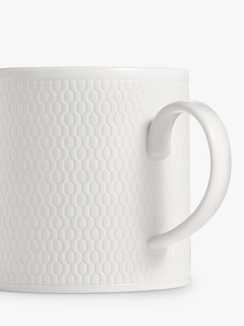 Wedgwood Gio white bone china mug 330ml (British brand)