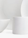 Wedgwood Gio bone china dinnerware set 16-piece white, imported from the UK