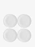 Wedgwood Gio bone china dinnerware set 16-piece white, imported from the UK