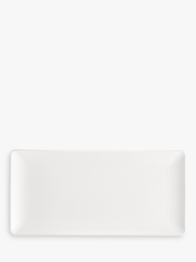 Wedgwood Gio rectangular serving dish 32cm white, imported from the UK
