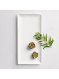 Wedgwood Gio rectangular serving dish 32cm white, imported from the UK