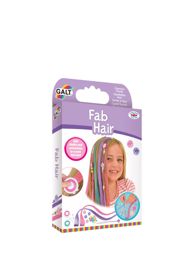 Kit extensions de cheveux et craies colorées avec accessoires de tressage