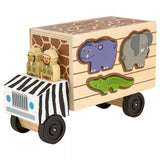 Melissa & Doug Safari Shape Sort Truck - British product