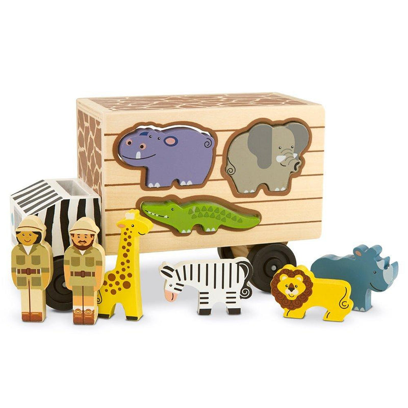 Melissa & Doug Safari Shape Sort Truck - British product
