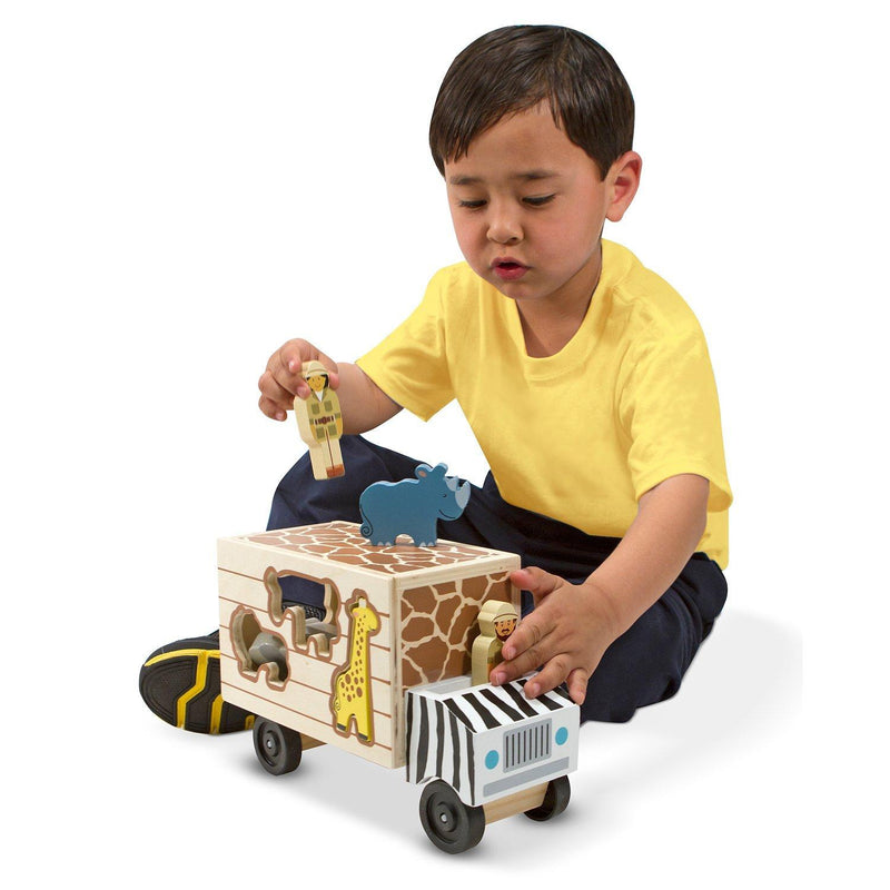 Melissa & Doug Safari Shape Sort Truck - British product