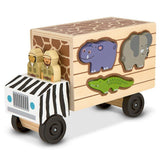 Melissa & Doug Safari Shape Sort Truck - British product