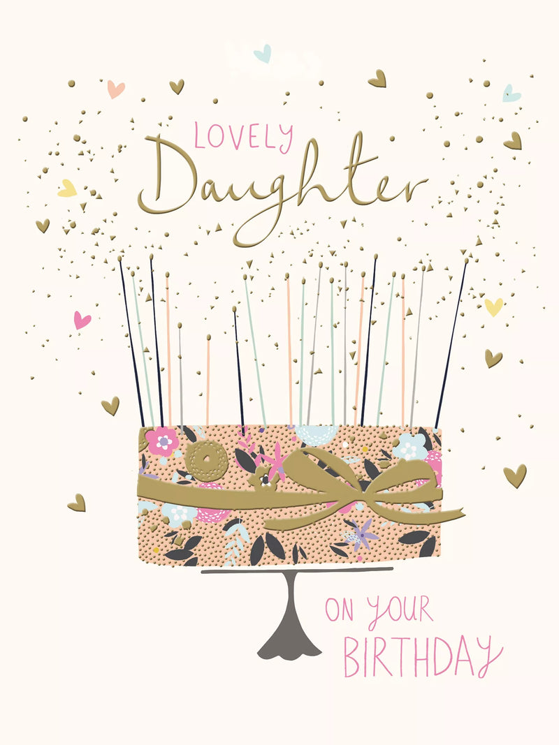 Woodmansterne Amazing Daughter Birthday Card 15x15cm, imported from the UK