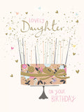 Woodmansterne Amazing Daughter Birthday Card 15x15cm, imported from the UK