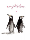 Louise Mulgrew engagement card penguin design, imported from the UK
