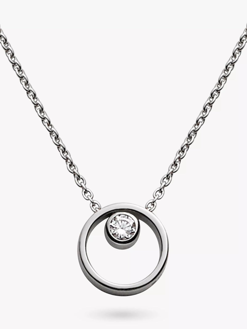 Skagen Elin crystal circle necklace - British product
