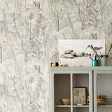 Sanderson Dune Hares Wallpaper (British brand)