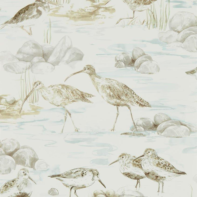 Scenic Birds Design Wallpaper Supporting Bird Protection