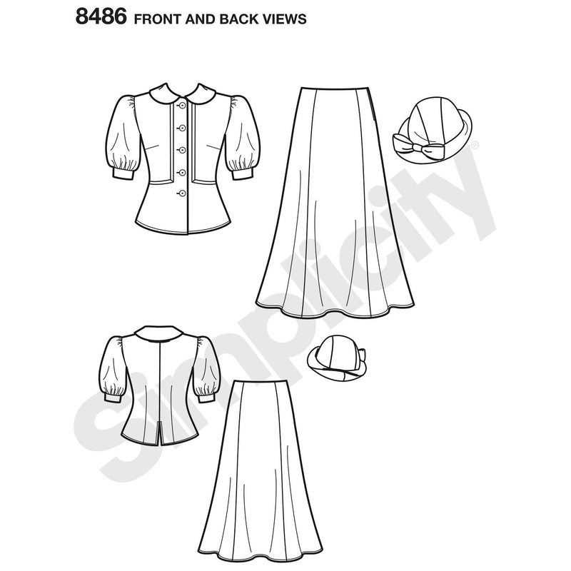 Simplicity sewing pattern for Snow White costume, UK version