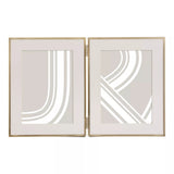 John Lewis Daya double photo frame polished finish - British product
