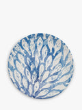 BlissHome blue fish shoal design serving bowl 39cm - British product