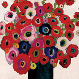 Woodmansterne Scarlet Beauty birthday card - British product