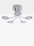 John Lewis Malmo LED semi-flush ceiling light chrome - British product