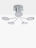 John Lewis Malmo LED semi-flush ceiling light chrome - British product