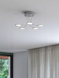 John Lewis Malmo LED semi-flush ceiling light chrome - British product