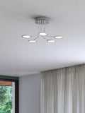 John Lewis Malmo LED semi-flush ceiling light chrome - British product