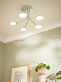 John Lewis Malmo LED semi-flush ceiling light chrome - British product
