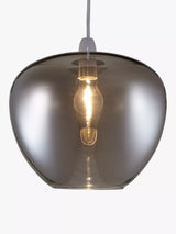 John Lewis John Lewis Wren Easy-to-Fit Ceiling Shade Smoked Glass 28cm Diameter- Buy online at McGrocer