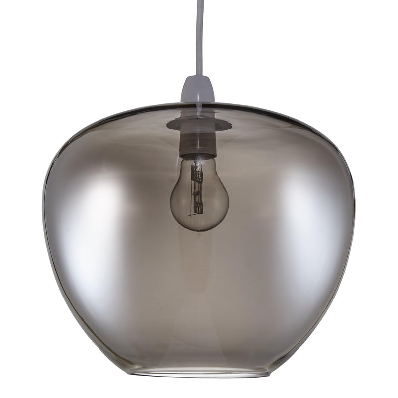 John Lewis ceiling shade smoked glass 28cm diameter (British brand)