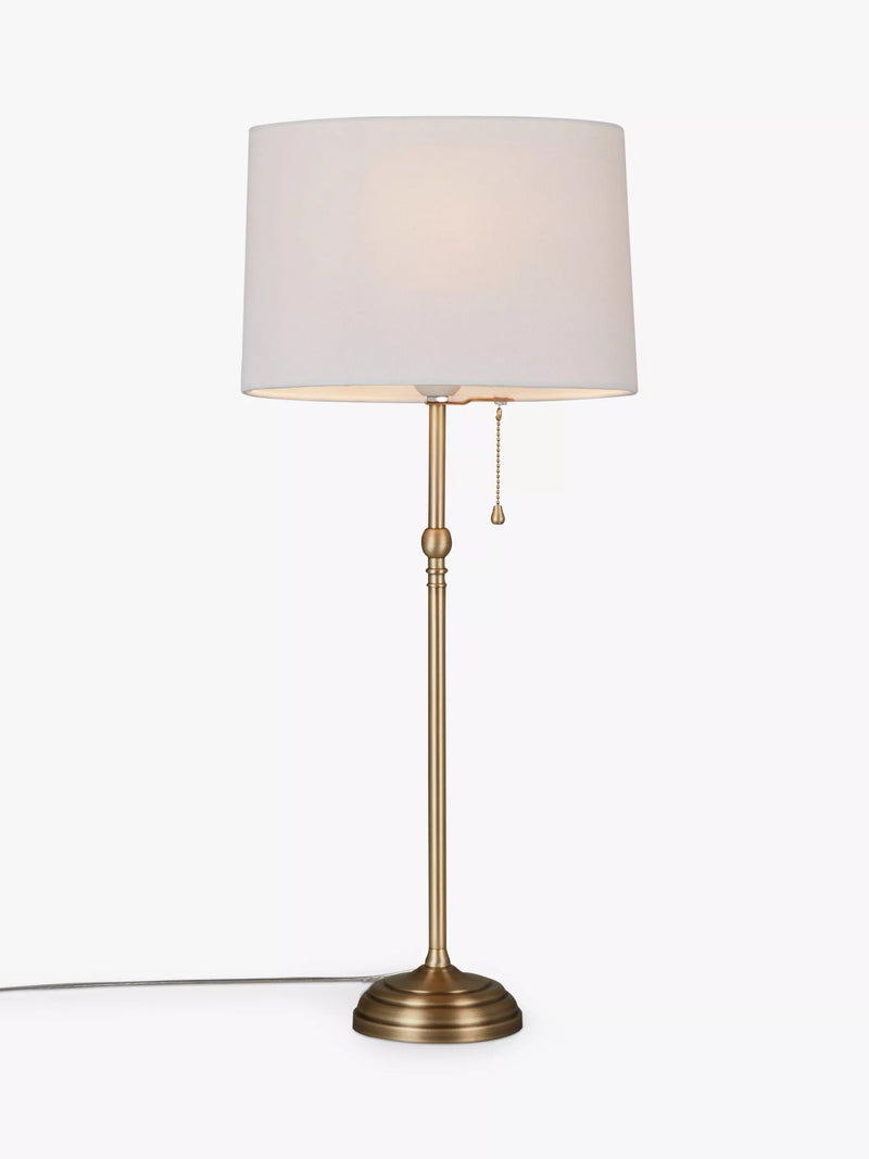 John Lewis Isabel tall table lamp with linen shade (British brand)