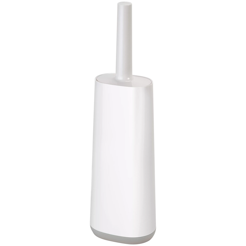 Joseph Joseph flexible silicone toilet brush with D-shaped head, grey, UK version