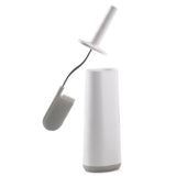 Joseph Joseph flexible silicone toilet brush with D-shaped head, grey, UK version