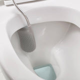 Joseph Joseph flexible silicone toilet brush with D-shaped head, grey, UK version