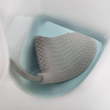 Joseph Joseph flexible silicone toilet brush with D-shaped head, grey, UK version