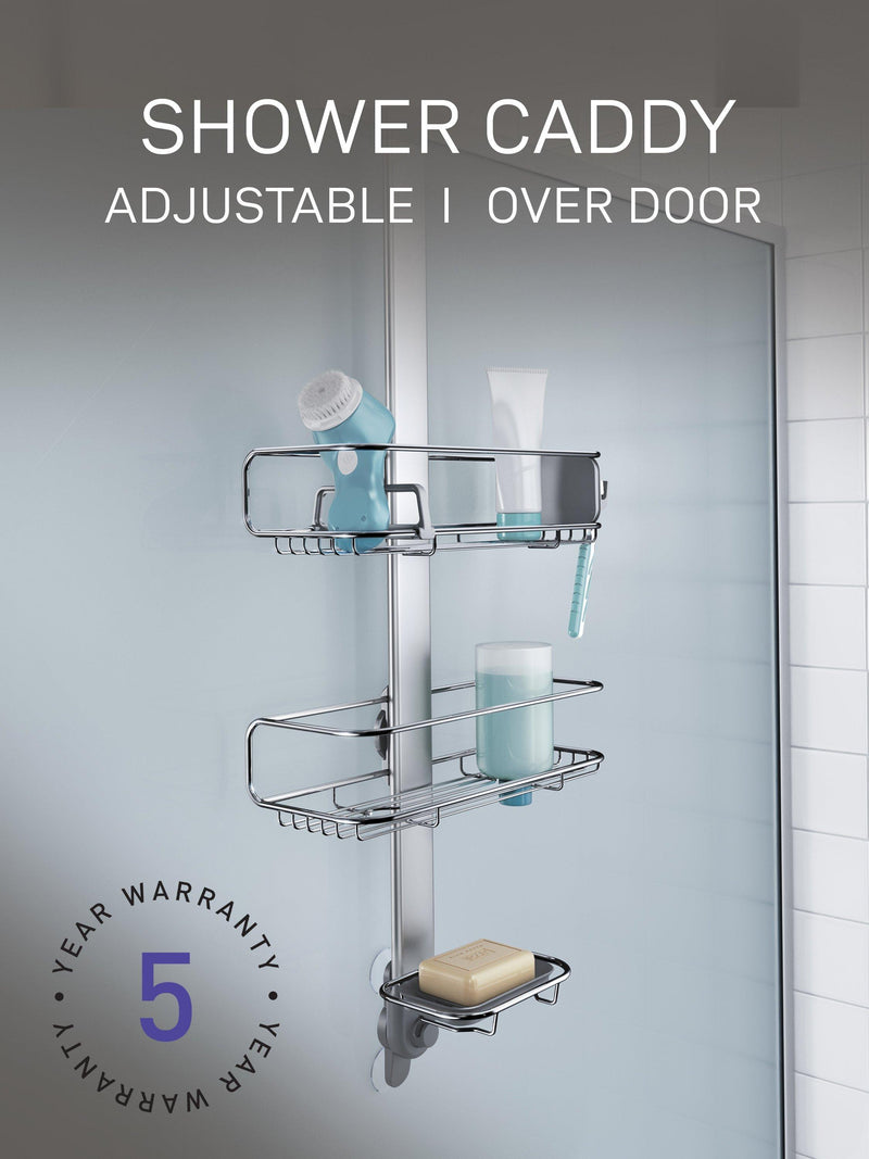 Simplehuman over door shower caddy with adjustable shelves, UK version